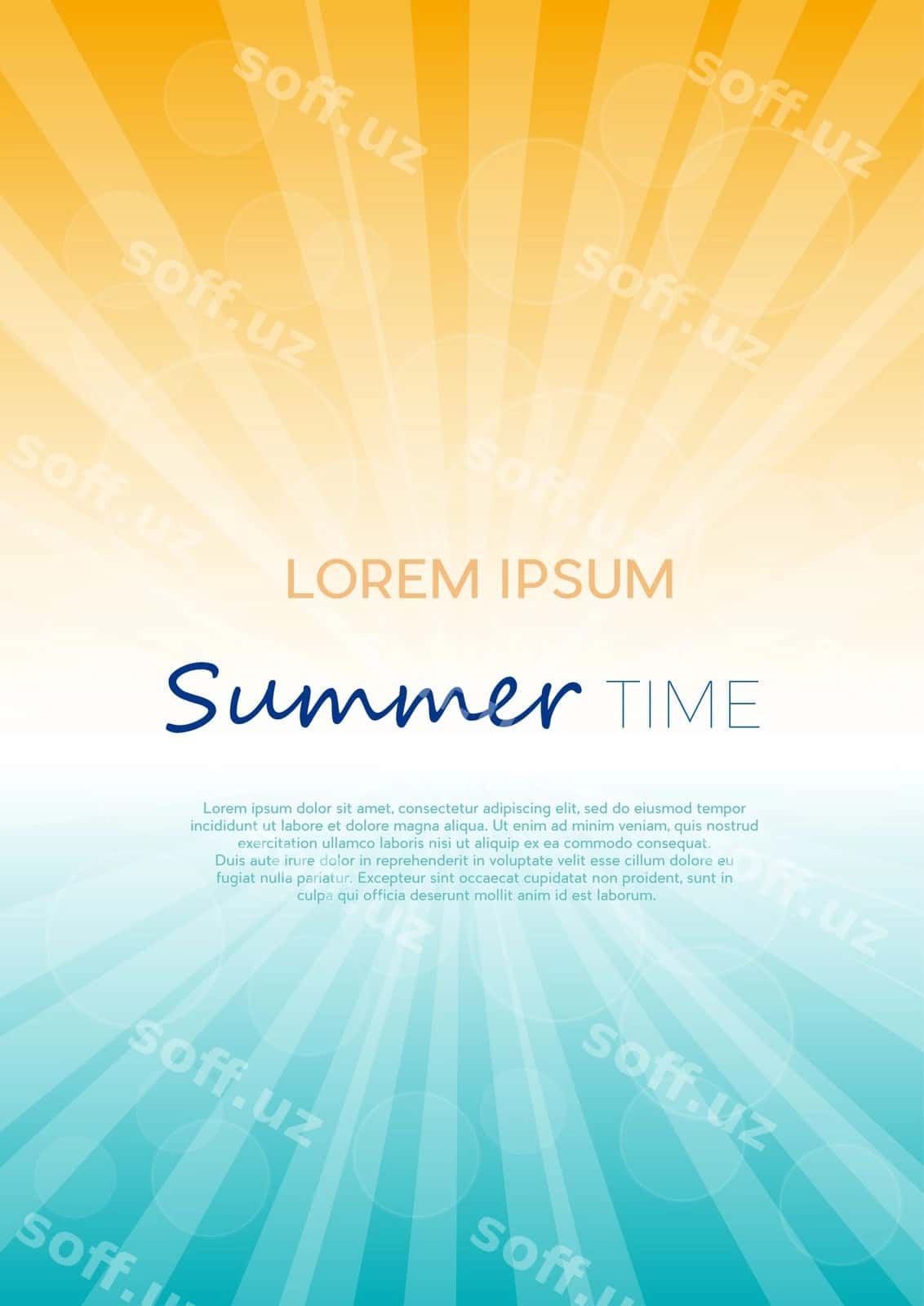 Yoz vaqti orqa fon matn bilan | Summer time background with text 1