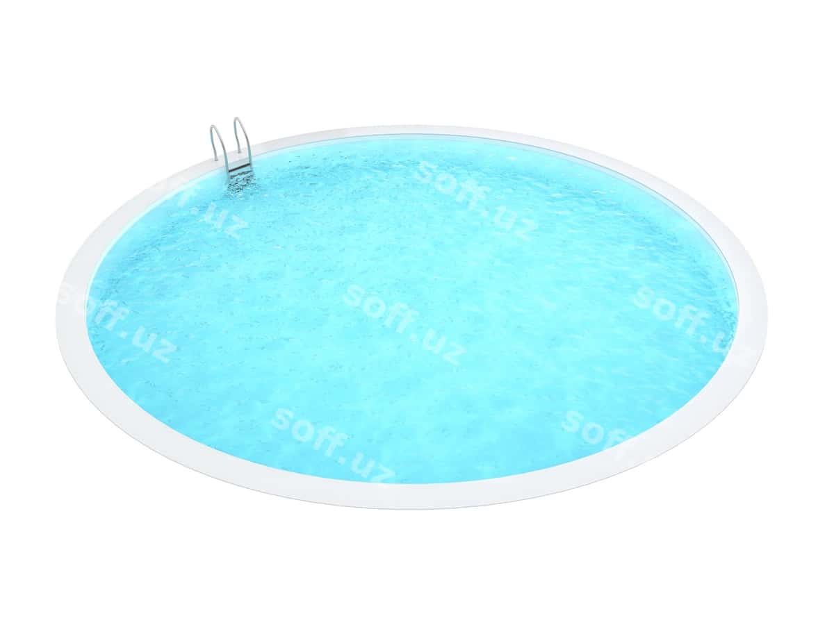 Havonga tushgan fonrimli binoada | Swimming pool white background 1