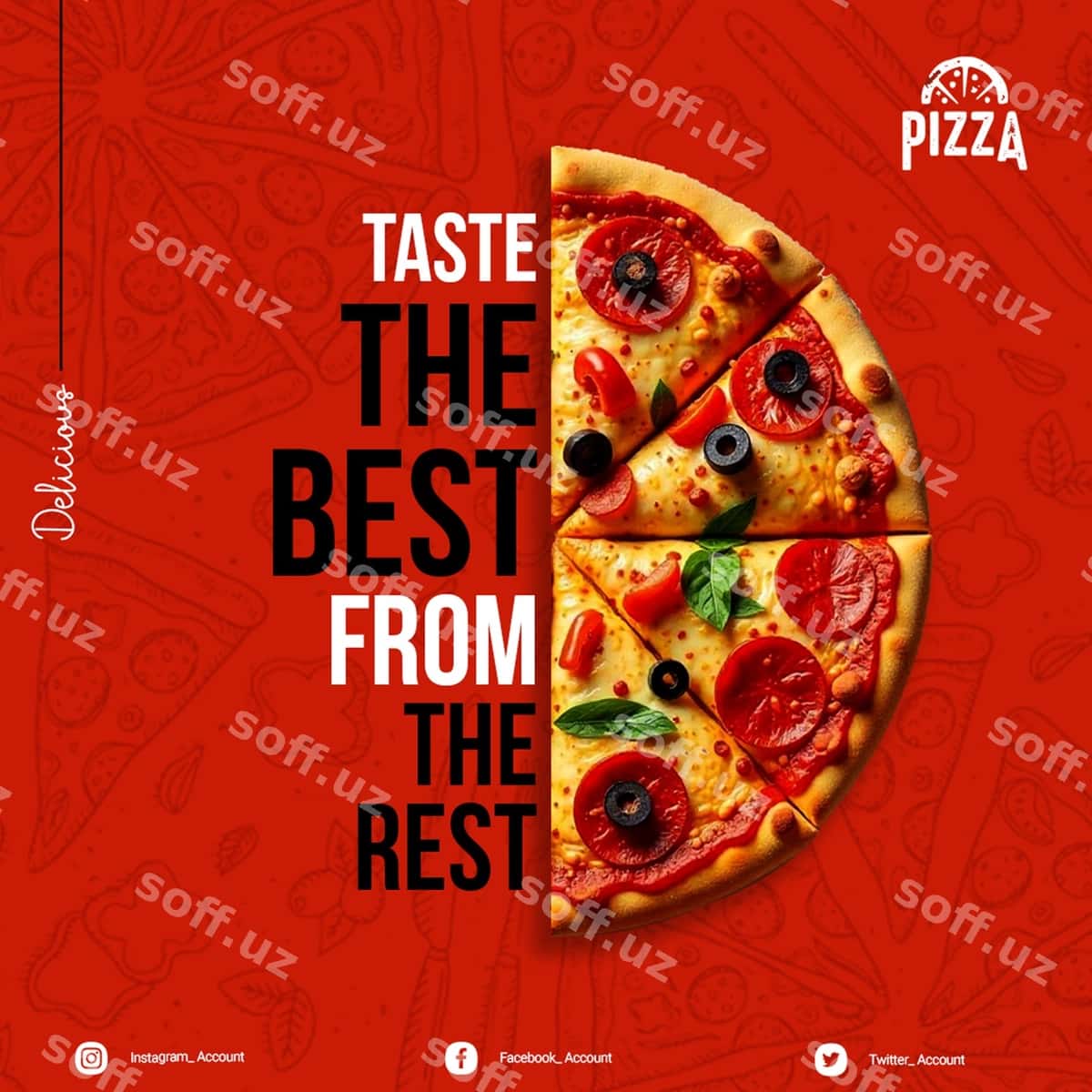 Eng yaxshi pitsa ta'mini oling | Taste best pizza 1