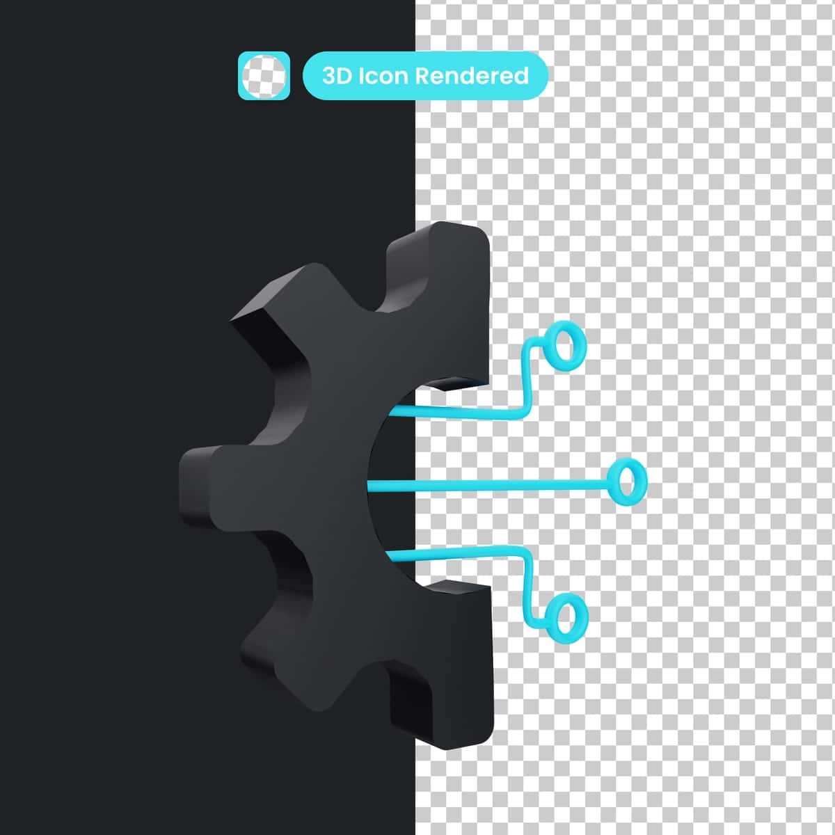 3D illyustratsiya texnologiyasi ob'ekti | 3d illustration technology object 1