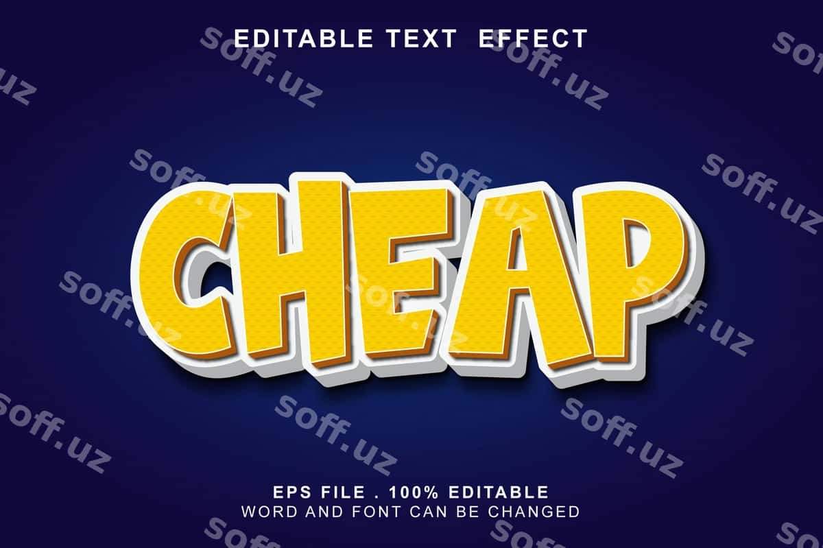 Matn effektlarini tahrirlash mumkin bo'lgan arzon narxlar | Text effect editable cheaps 1