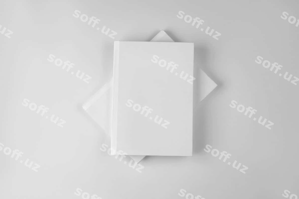Yuqori ko'rinish etiketli daftar namunasi | Top view label notebook mockup 1