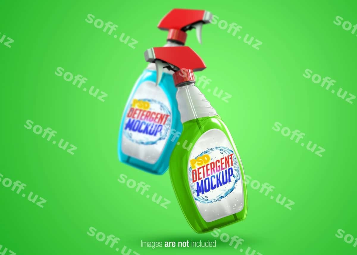 Shaffof purkagichning psd maketini | Transparent spray psd mock up 1