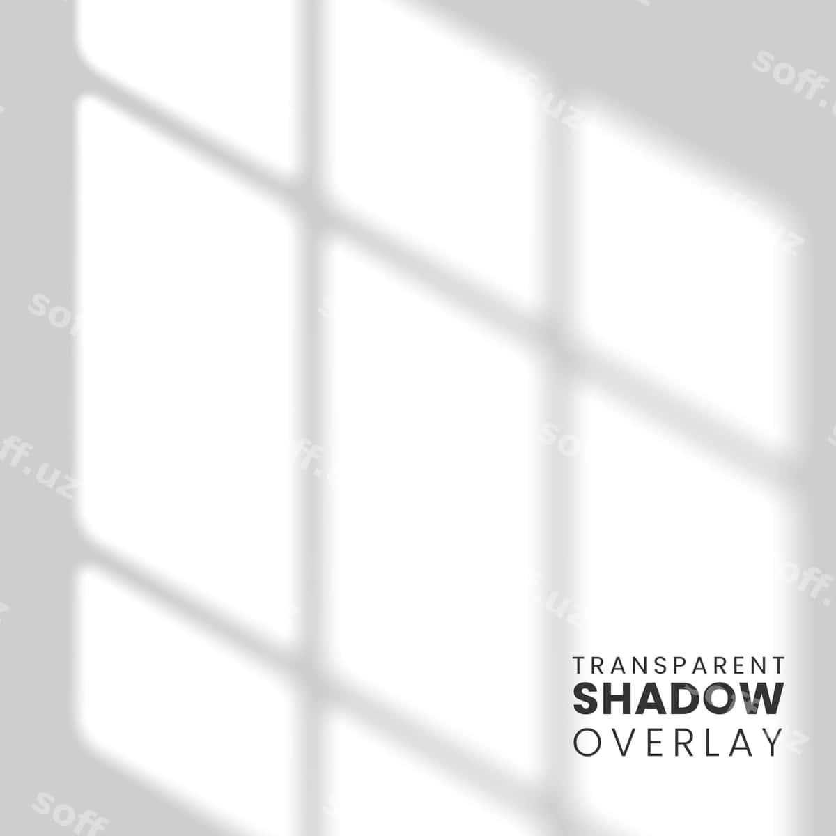 Shaffof deraza soyasining qoplamasi | Transparent window shadow overlay 1