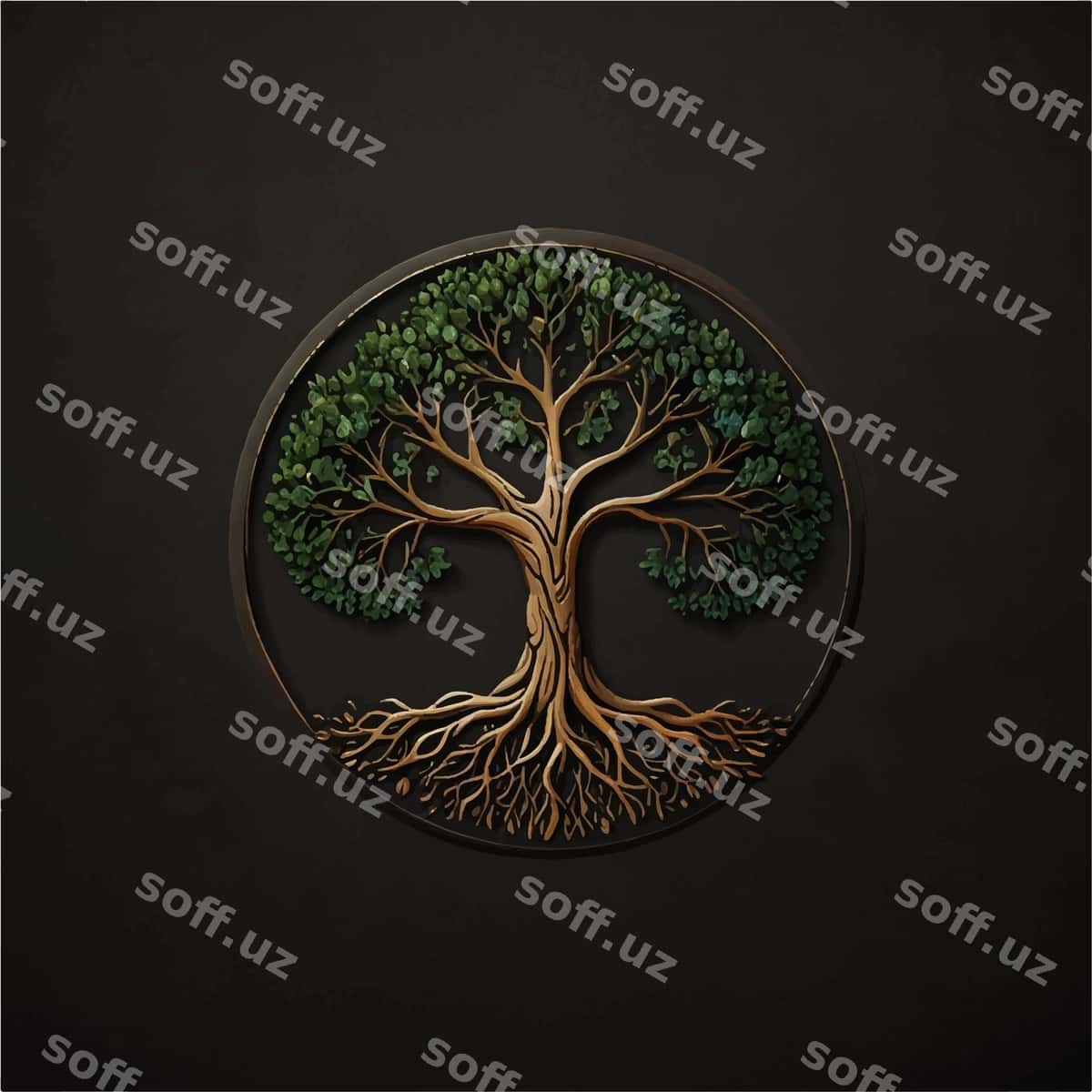 O'rtasida daraxt bor daraxt | Tree with tree middle it 1