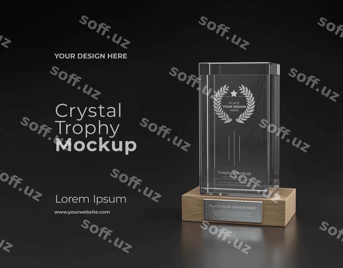 Sohib namuna dizayni | Trophy mockup design 1