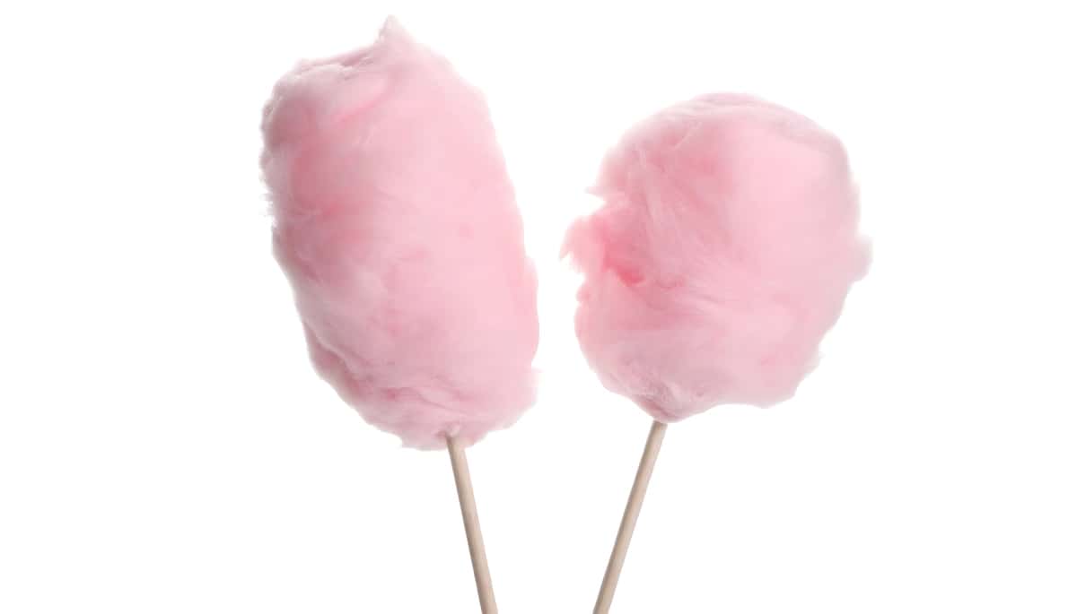 Ikkita pushti paxta konfeti | Two pink cotton candy sticks 1