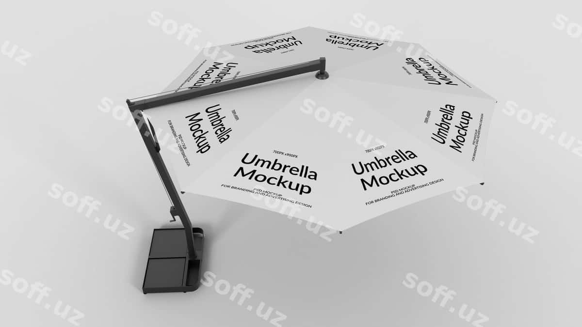 Tashqi soyma namuna | Umbrella outdoor mockup 1