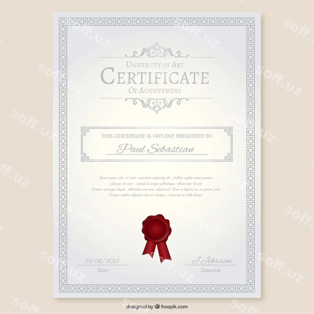 Universitet sertifikat | University certificate 1