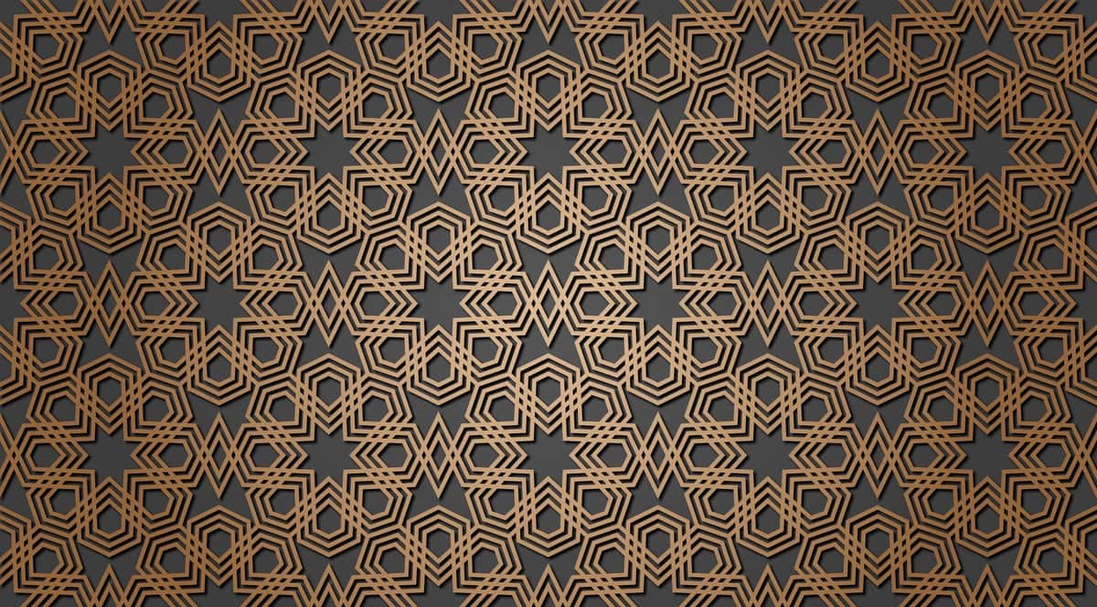 Ramazon oyidagi uzluksiz 3D islomiy naqsh arab uslubidagi vektor tasviri | Seamless 3d ramadan islamic pattern arabian style vector illustration 1