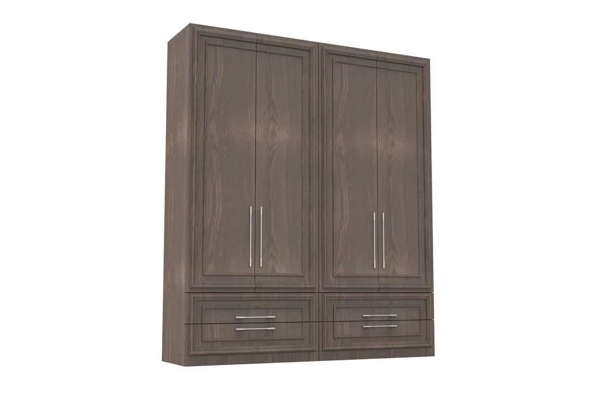Yog'och shkafi izolyatsiya qilingan oq fonda mebel to'plami | Wooden cabinet isolated white background furniture collection 1