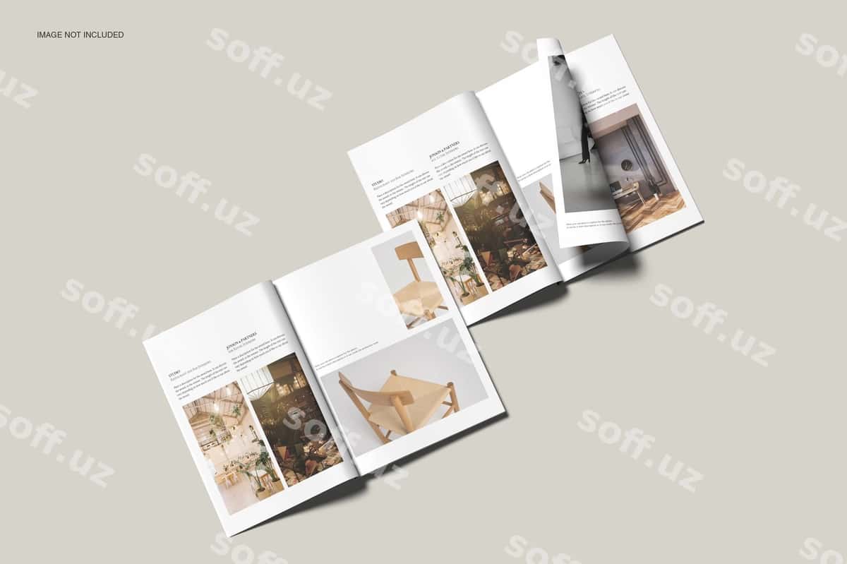 US Letter magazin namunasi | Us letter magazine mockup 1