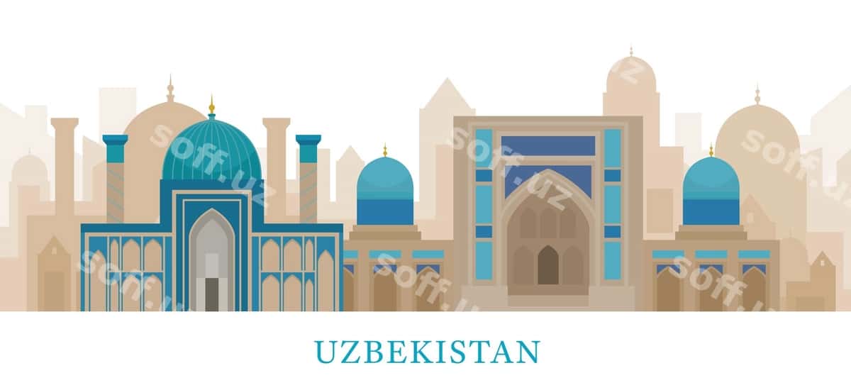 Oʻzbekiston shahar silueti binolari | Uzbekistan skyline landmarks 1