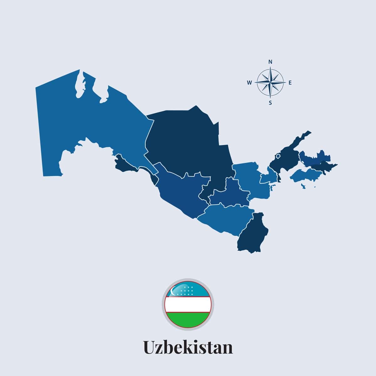 O'zbekiston bayrog'i bilan O'zbekiston bayrog'i xaritasi | Uzbekistan map with flag uzbekistan flag map 1
