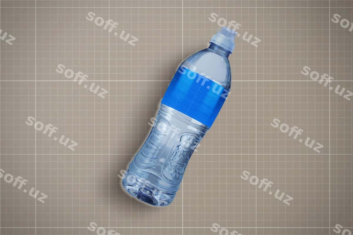 Suv shishasi maketi | Water bottle mockup 1
