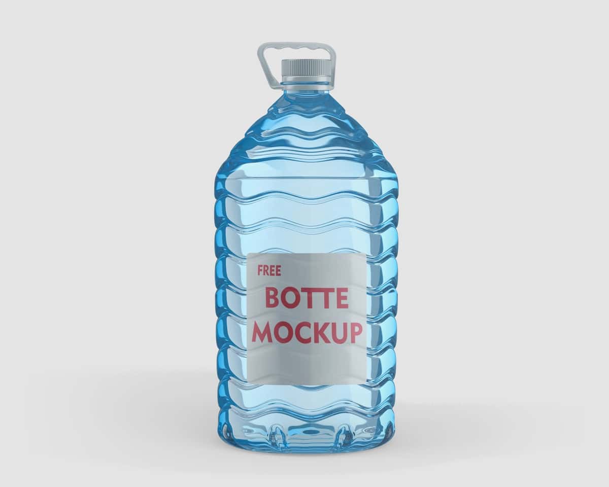 Bepul shisha maketi yozilgan shisha suv | Bottle water that says free bottle mockup 1