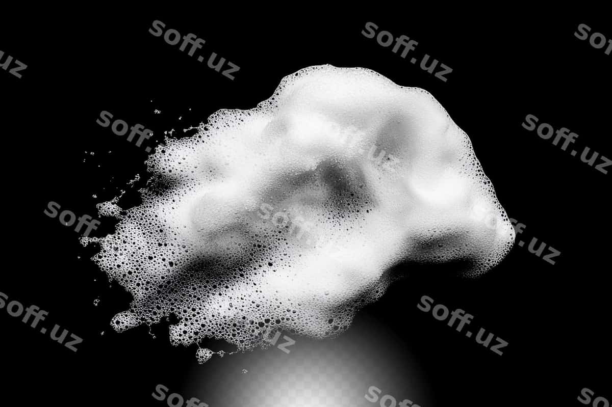 Oq sova puf teksturasi | White soap foam texture 1