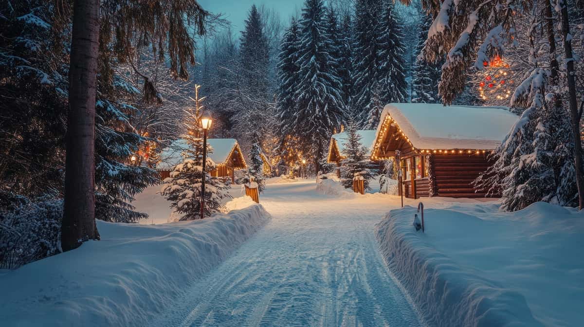 Qishki mo''jizalar qishlog'i | Winter wonderland village 1