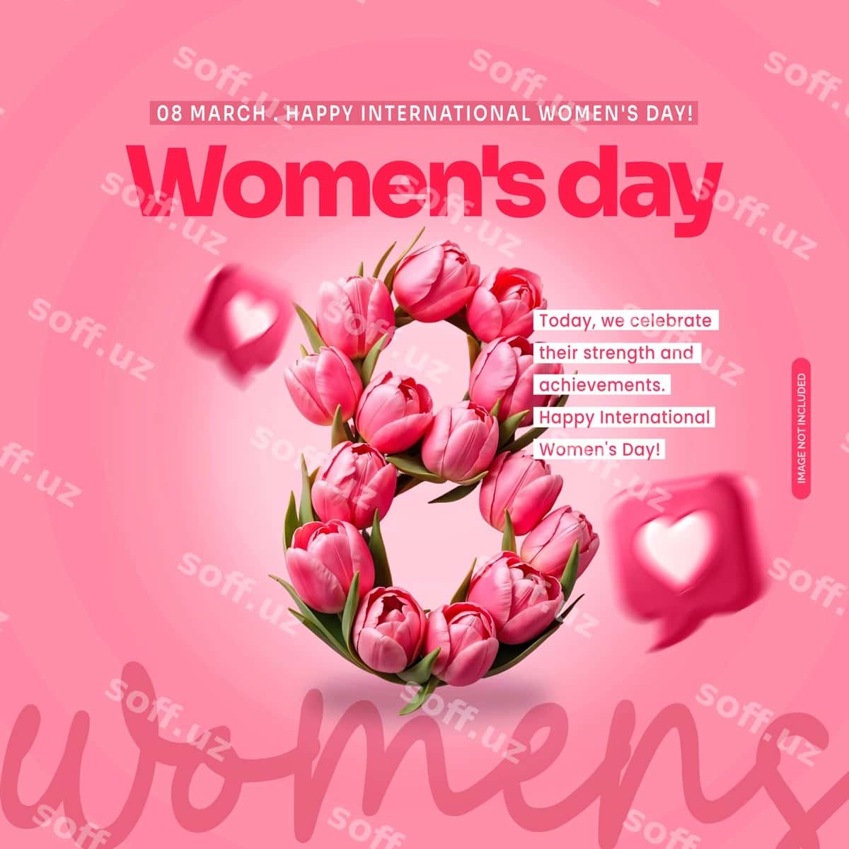 Ayollar kuni psd ijtimoiy tarmoqlar | Womens day psd social media 1
