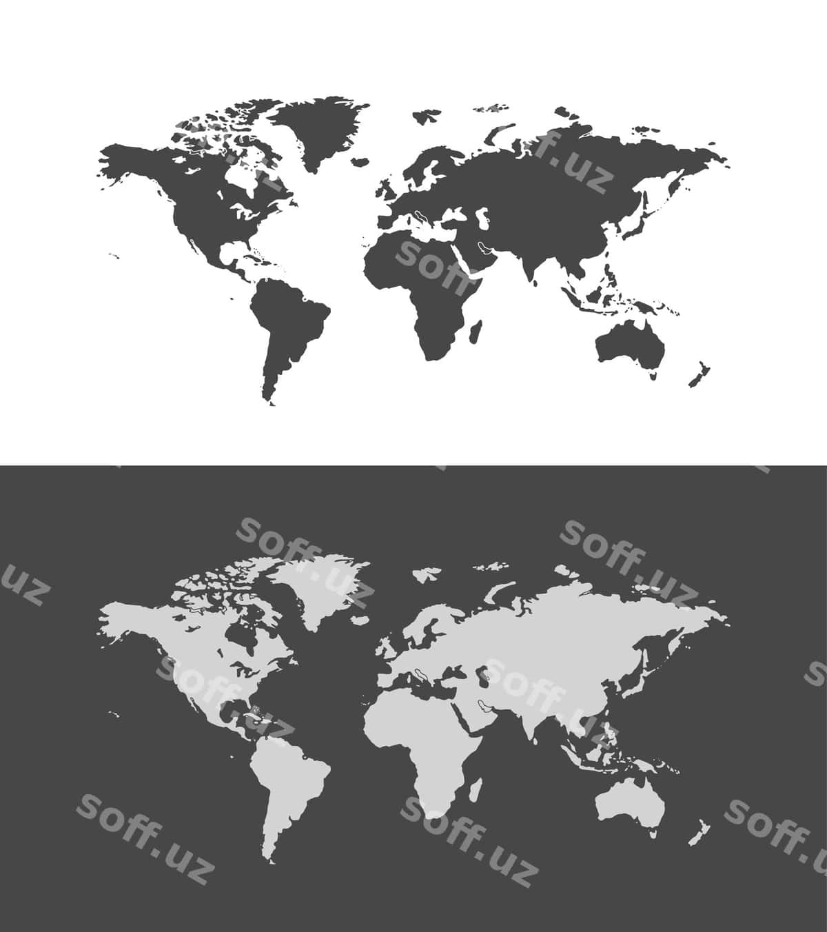Dunyo xaritasi illustratsiyasi | World map illustration 1