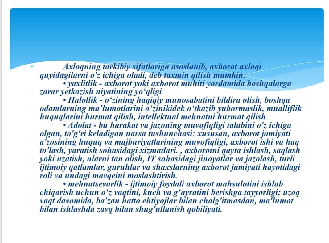 ova Marjona Alisher  qizining o’zbek adabyotidan “Zamonaviy o‘zbek adabiyotida ayol obrazi