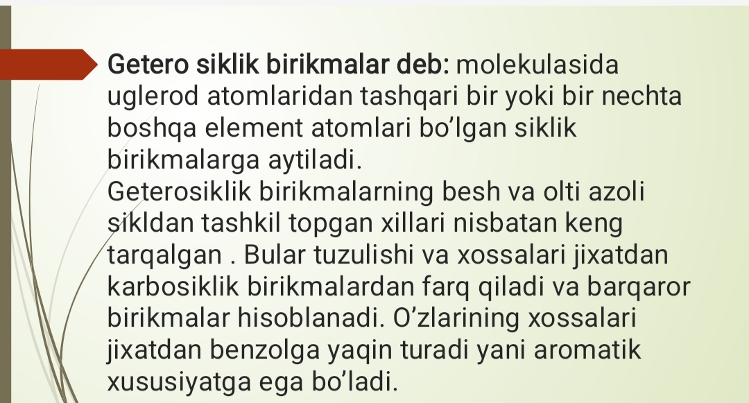 Geterohalqali birikmalar asosida ishlab chiqarilgan zamonaviy dori vositalari