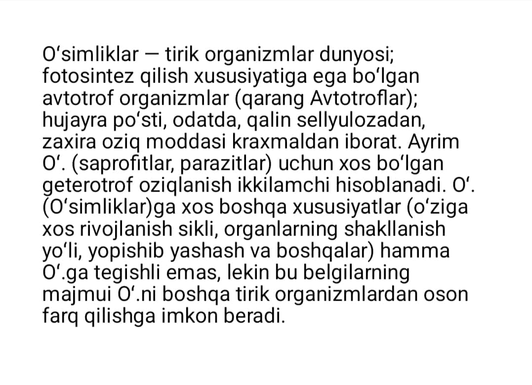 Mavzu:O'simliklarni tabiatda tutgan o'rni xususiyatlari va ularni muhofaza qilish
