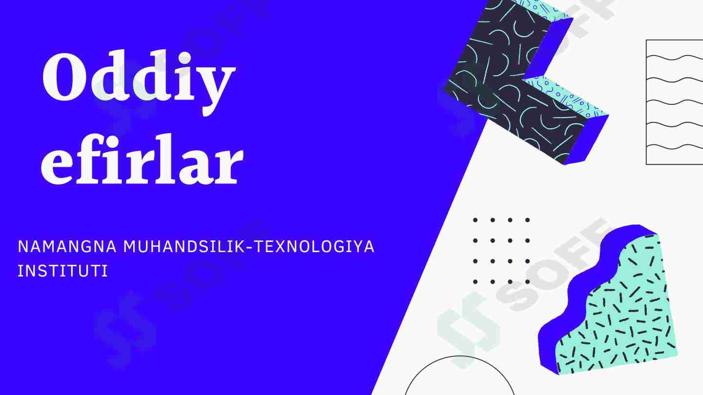 Oddiy Efirlar