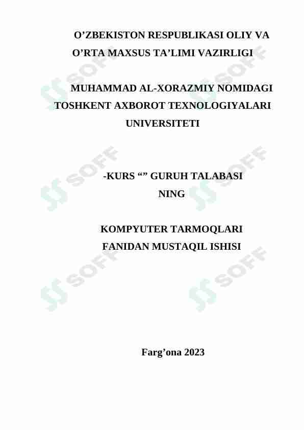 Kompyuter tarmoqlari