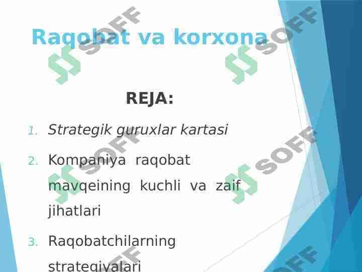 Raqobat va korxona