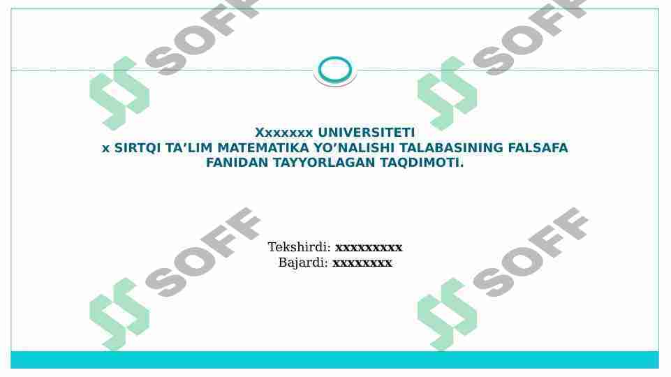 QADRIYAT TUSHUNCHASINING MA'NOSI VA UNING UMUMIY TAVSIFI