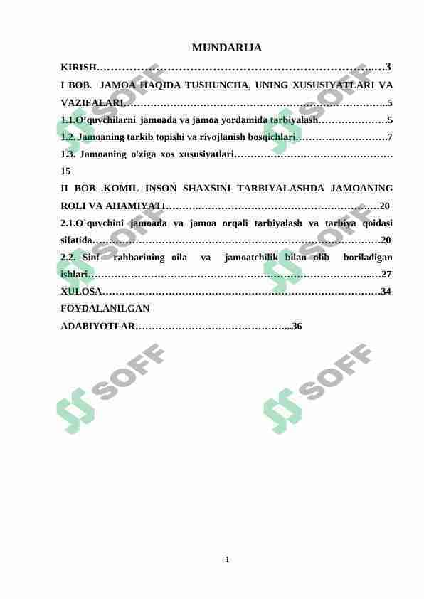 Jamoani tashkil etish metodikasi