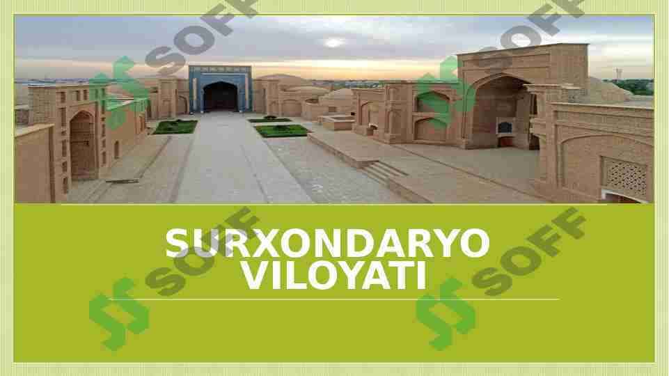 SURXONDARYO  VILOYATI