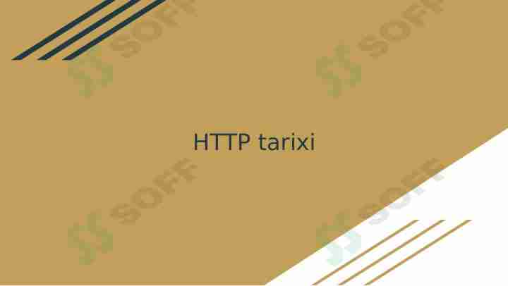 HTTP Protokoli