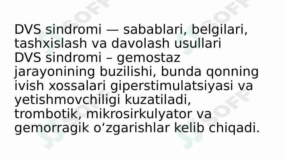 DVS sindromi