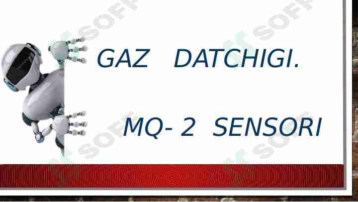 Gaz datchigi. MQ-2 sensori