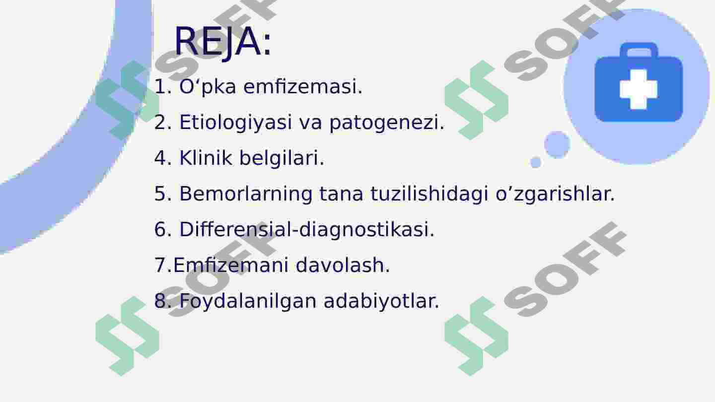O'pka emfizemasi klinikasi