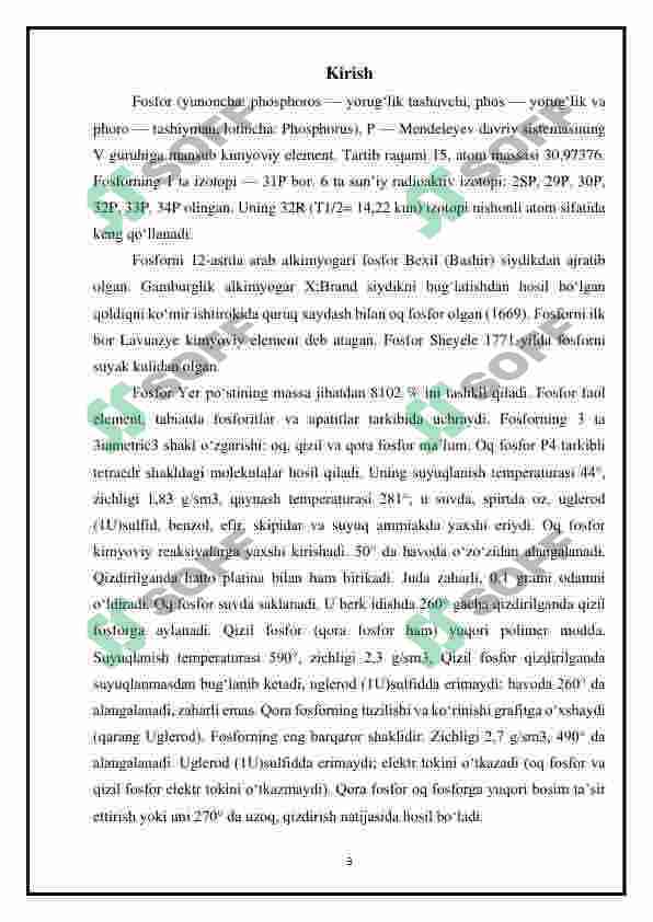 Fosforli moddalar va energiya almashinishidagi ro‘li.