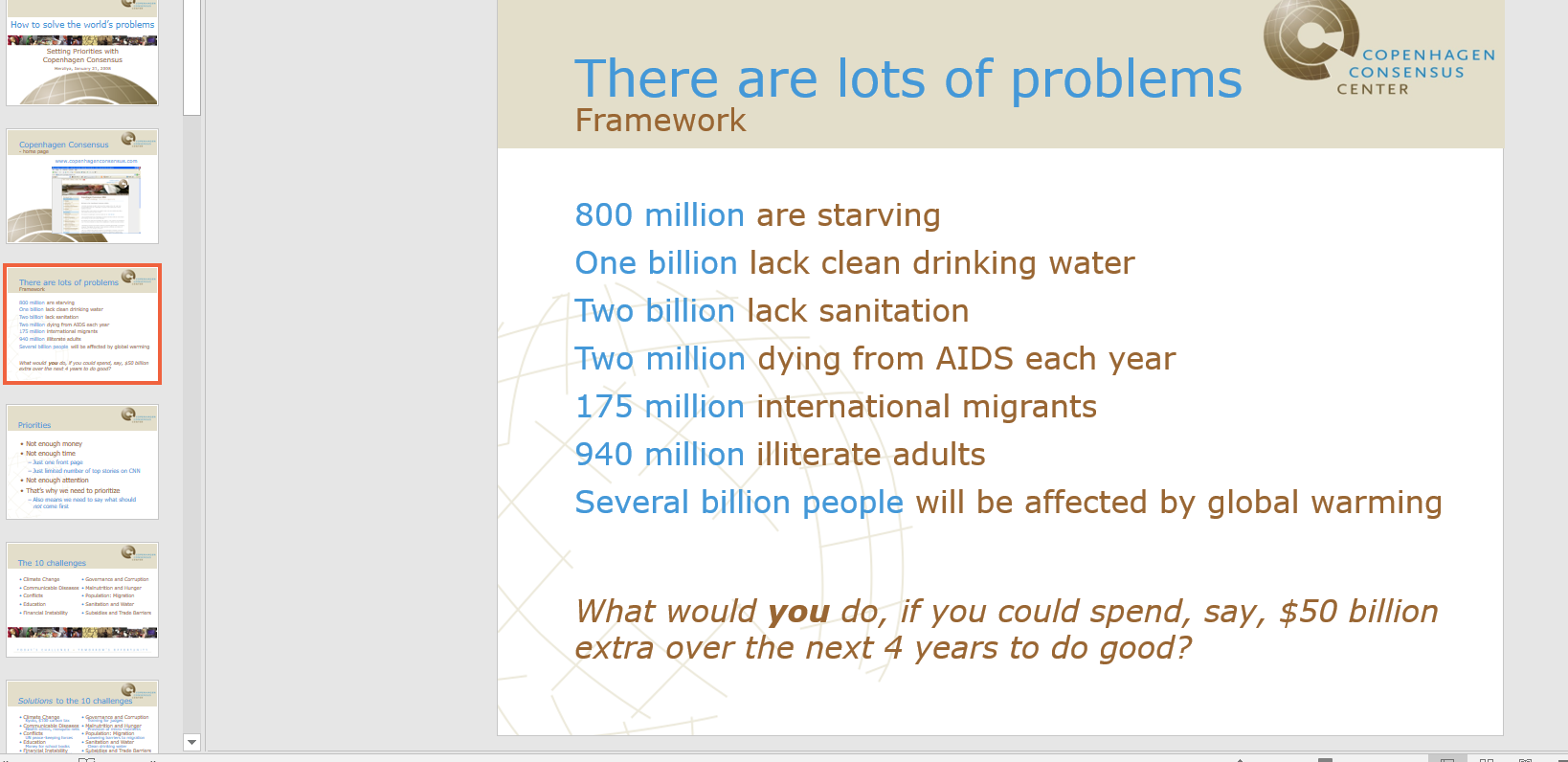 world’s problems How to solve the world’s problems