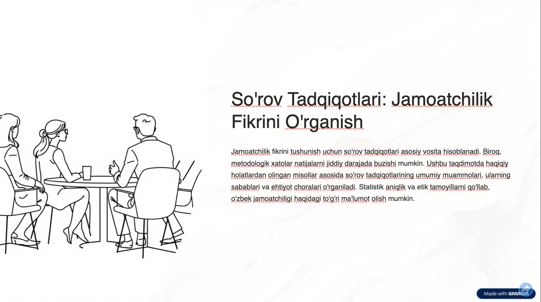 So'rov Tadqiqotlari: Jamoatchilik Fikrini O'rganish
