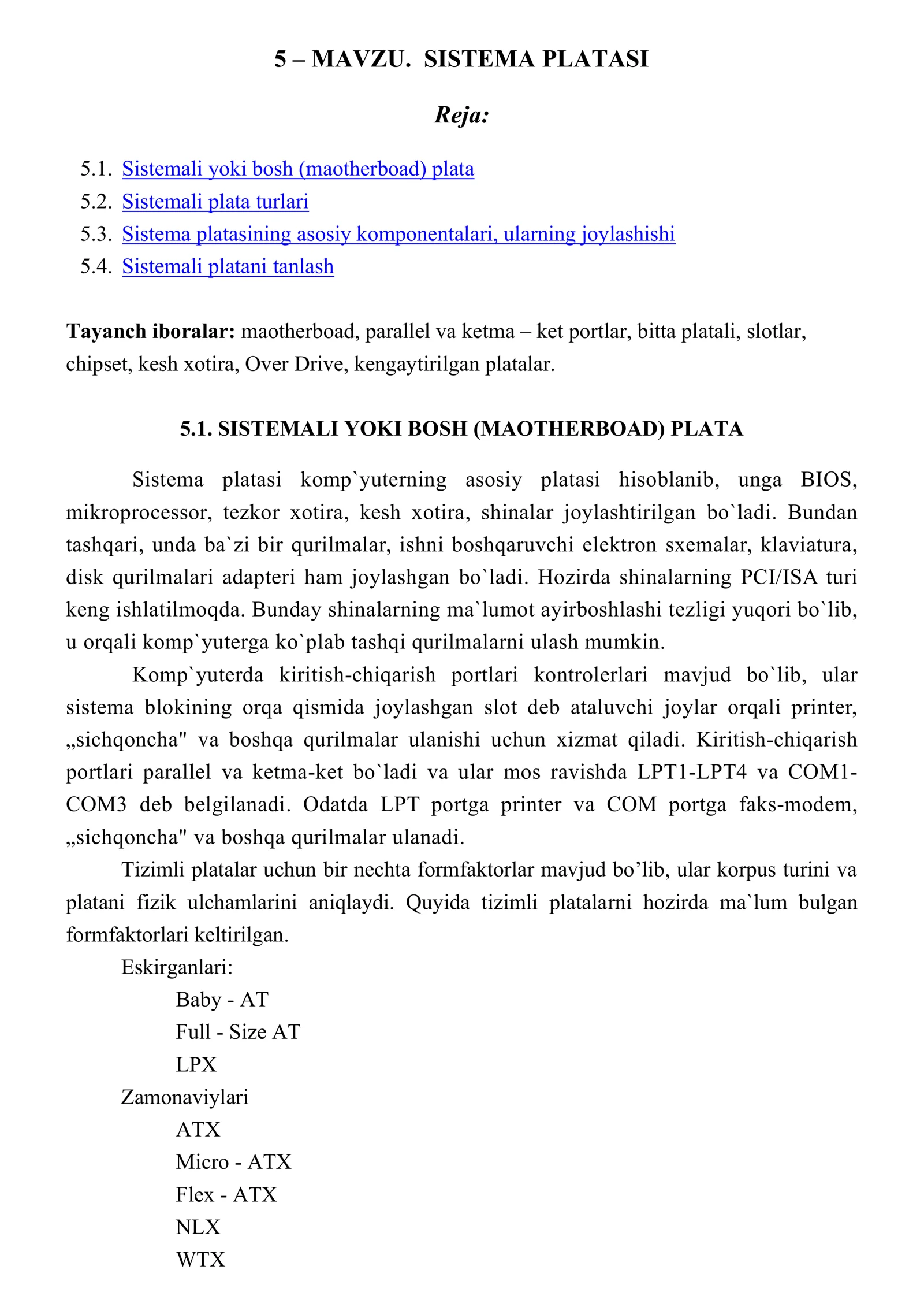 SISTEMA PLATASI