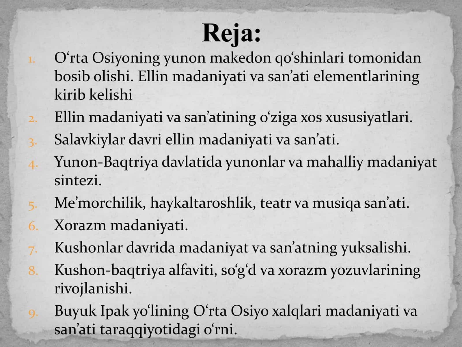 Antik davri madaniyati va san’ati
