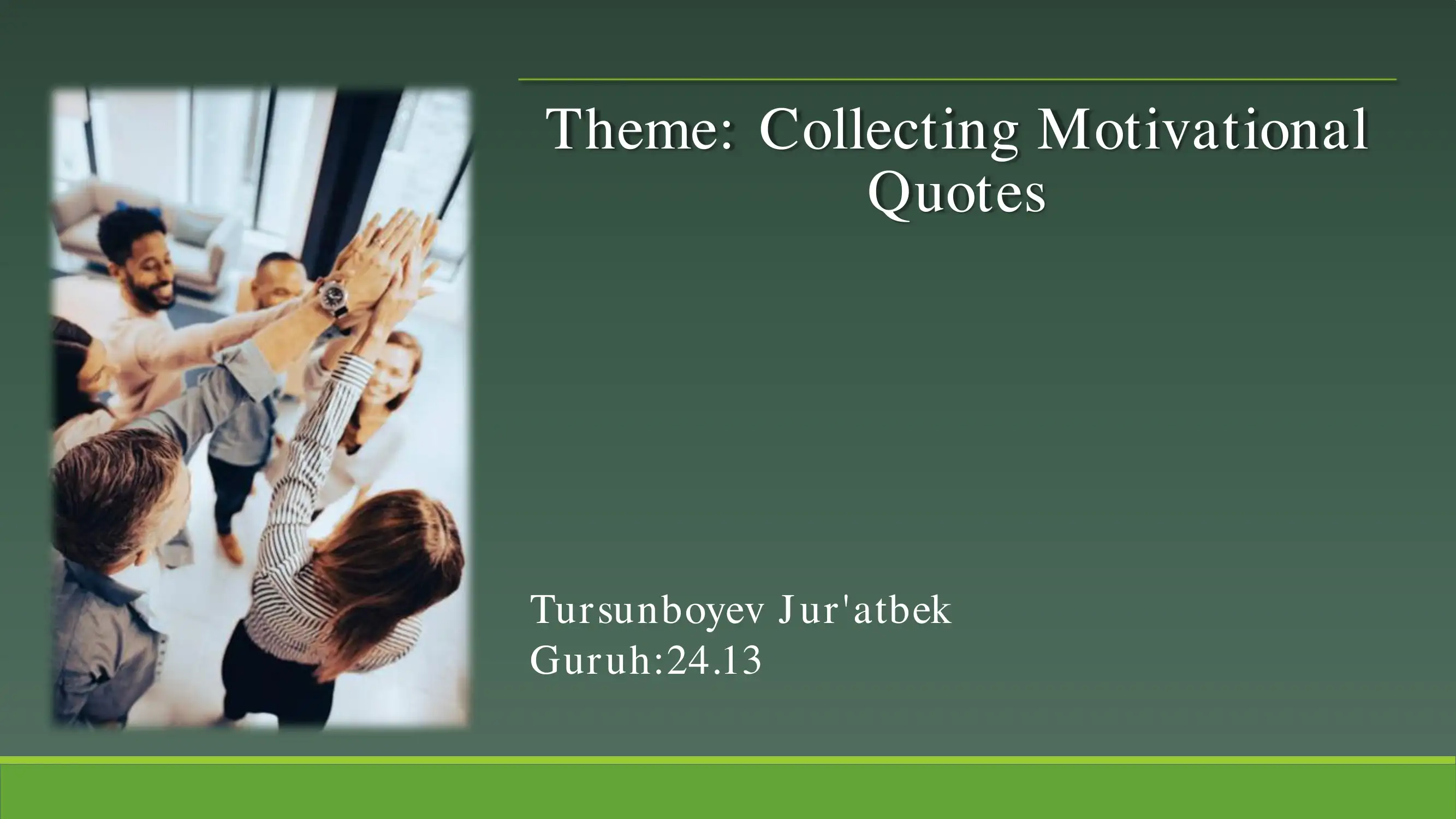 Collecting Motivational Quotes