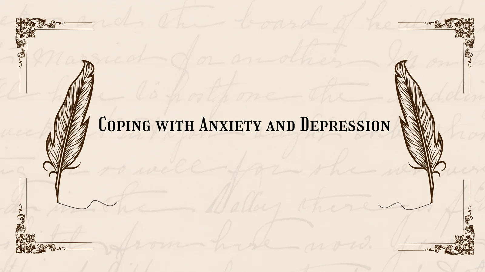 Coping with Anxiety and Depression