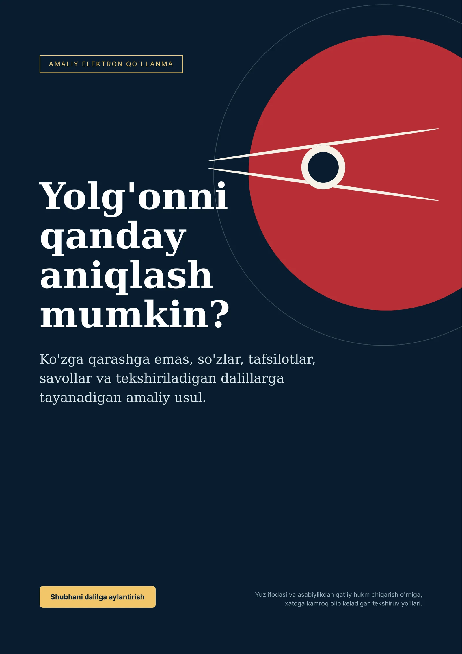 Yolg'onni qanday aniqlash mumkin?