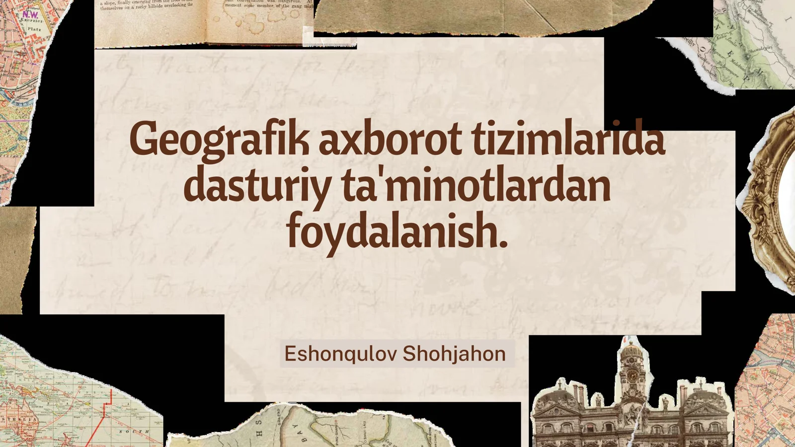 Geografik axborot tizimlari