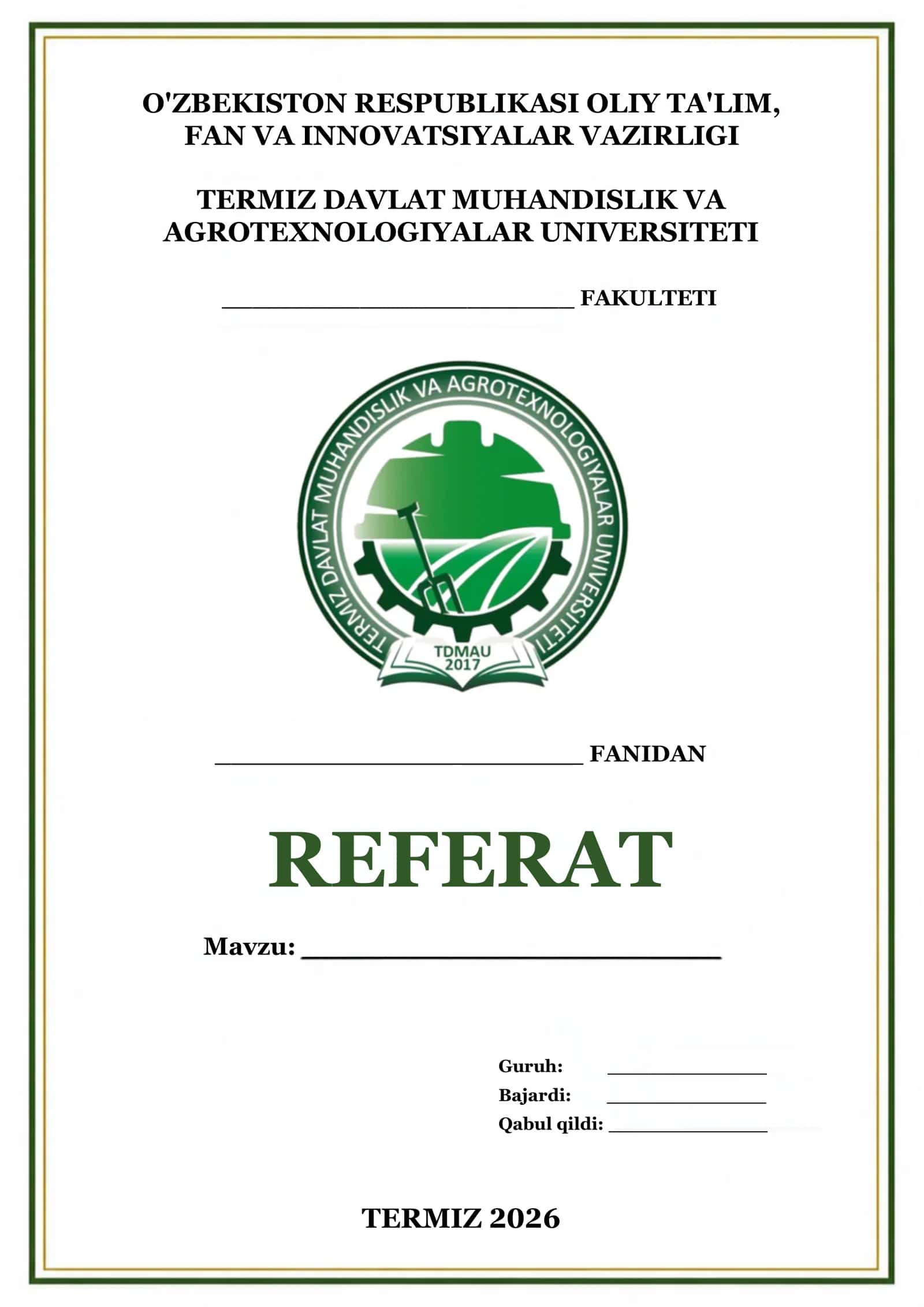 Referat muqova