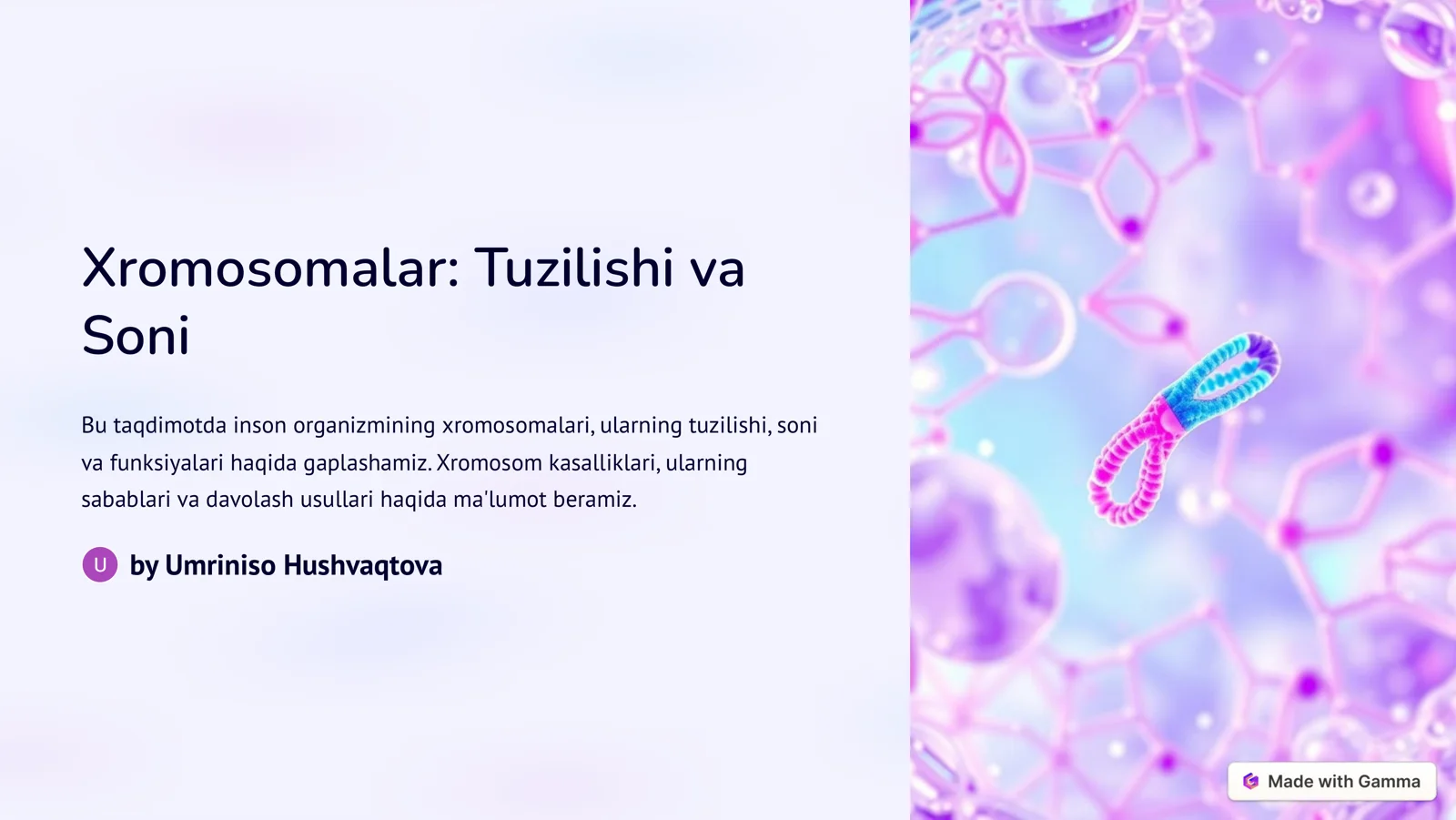 Xromosomalar: Tuzilishi va Soni