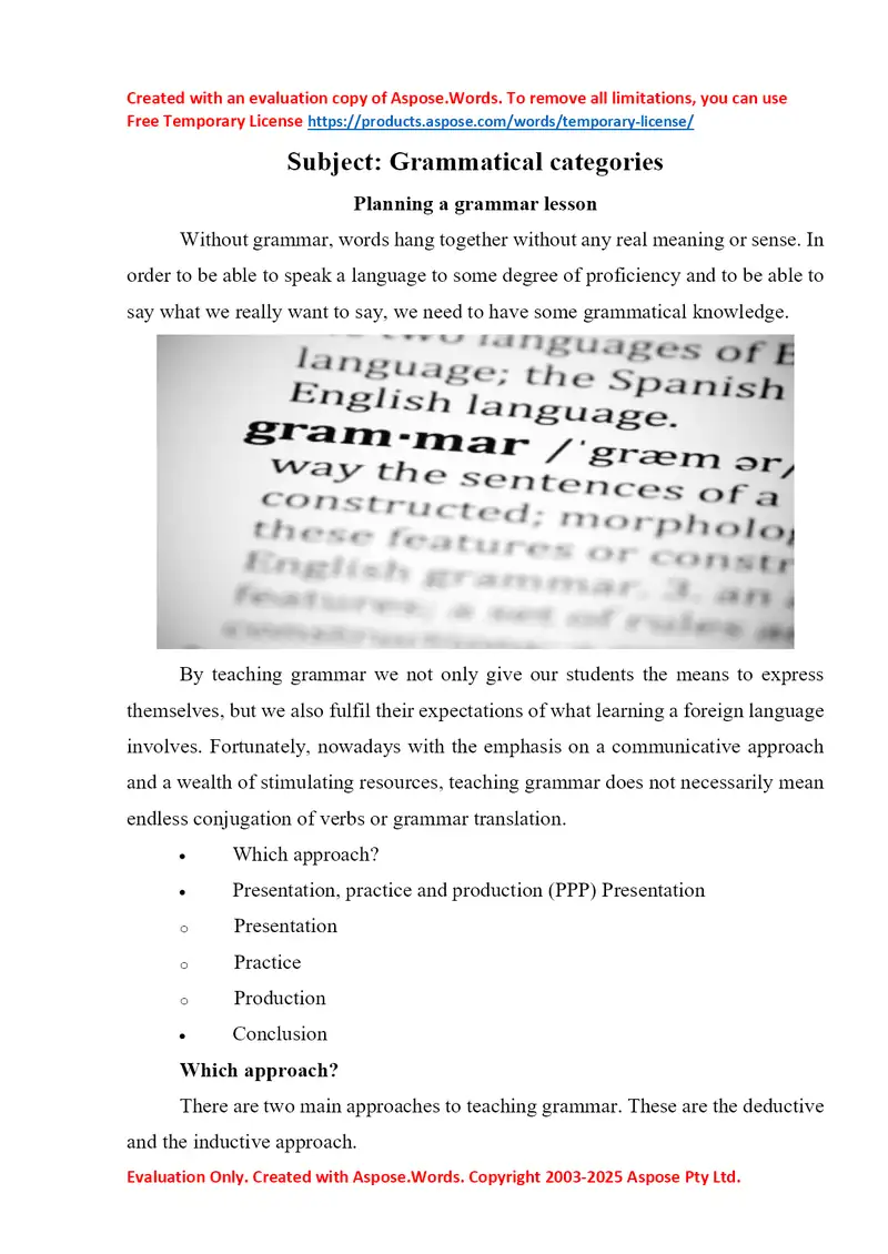 Grammatik kategoriyalar