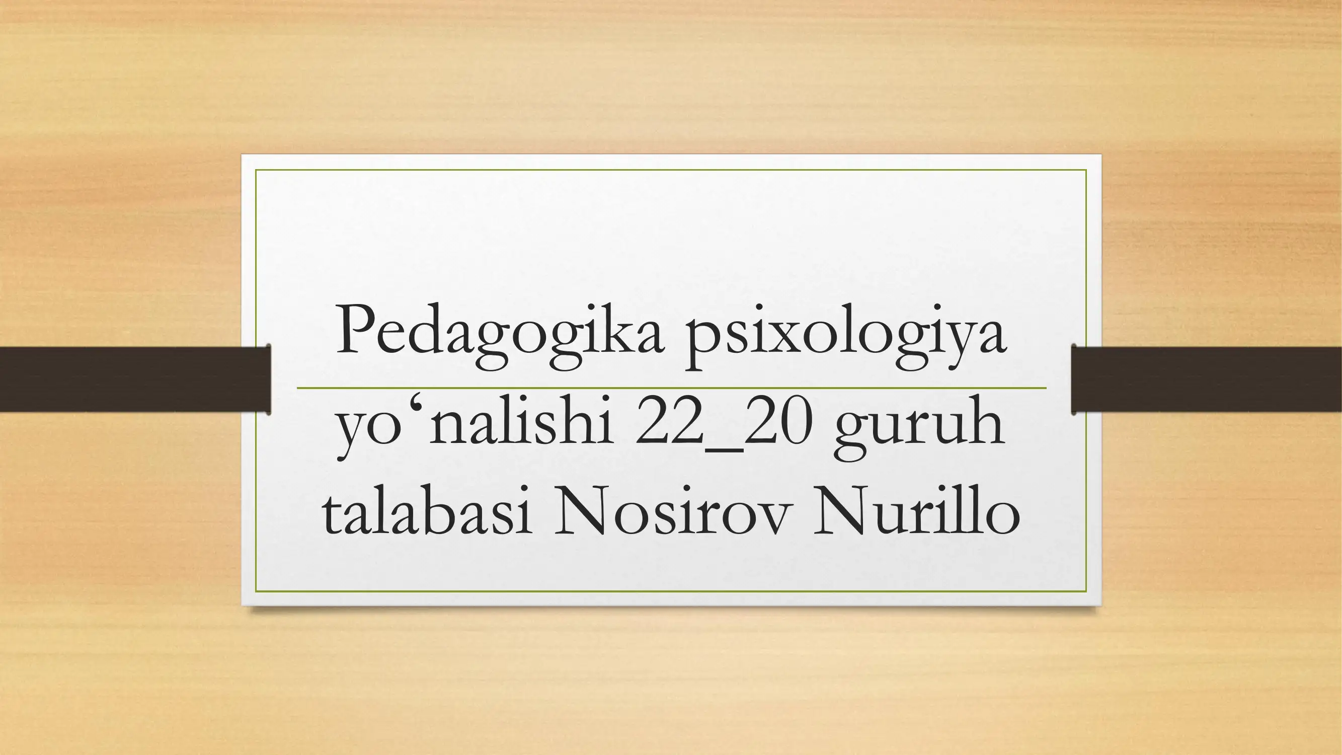Kasbiy pedagogika fanining metodologiyasi
